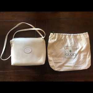 White leather Gucci bag